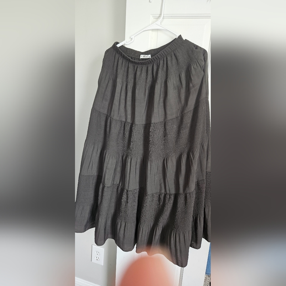 Elegant Gray Women's Skirt